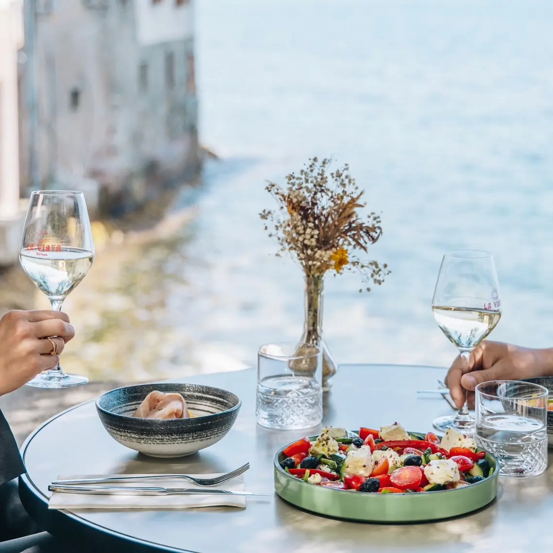 Plat servi à La Vista, restaurant à Saint-Florent