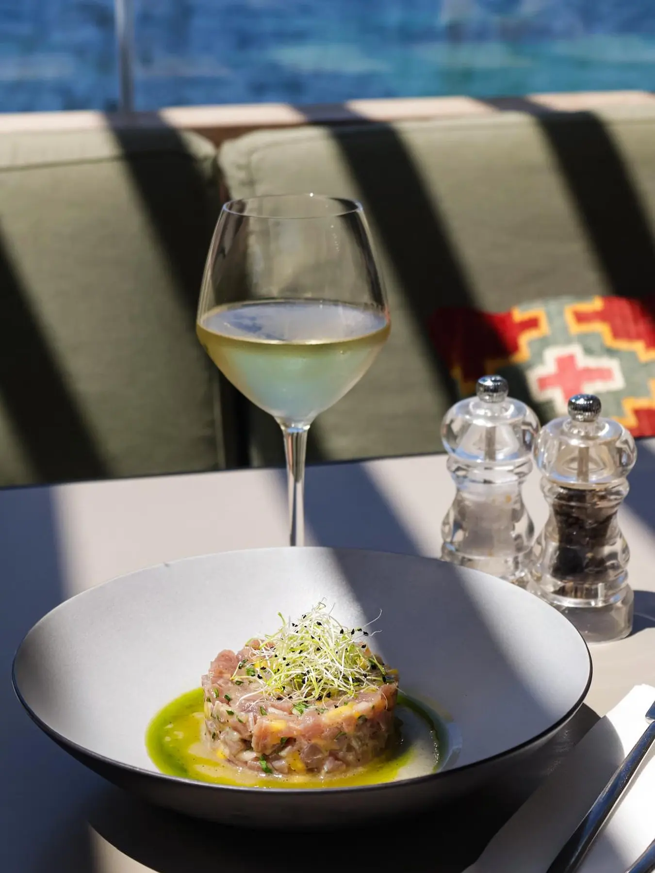 Plat servi à La Vista, restaurant à Saint-Florent