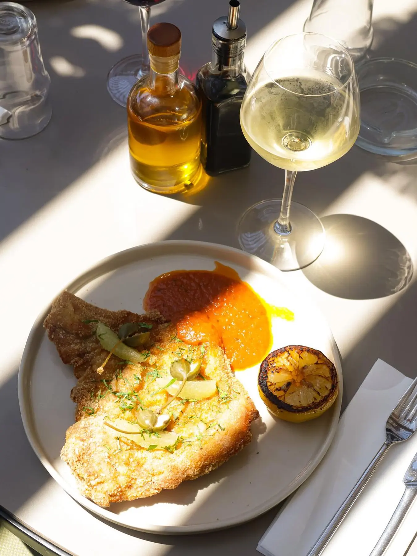 Plat servi à La Vista, restaurant à Saint-Florent