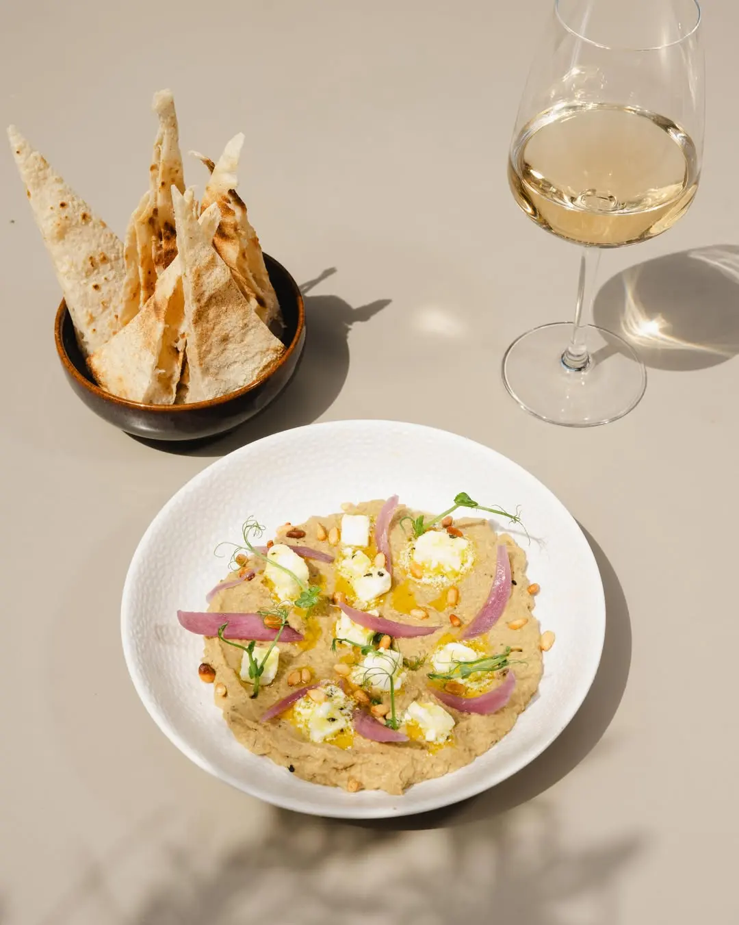 Plat servi à La Vista, restaurant à Saint-Florent