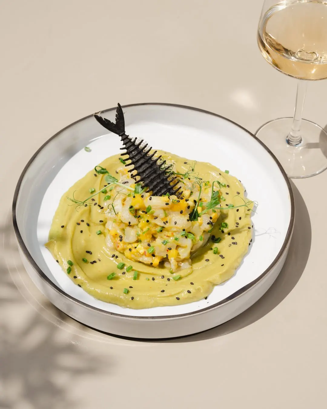 Plat servi à La Vista, restaurant à Saint-Florent