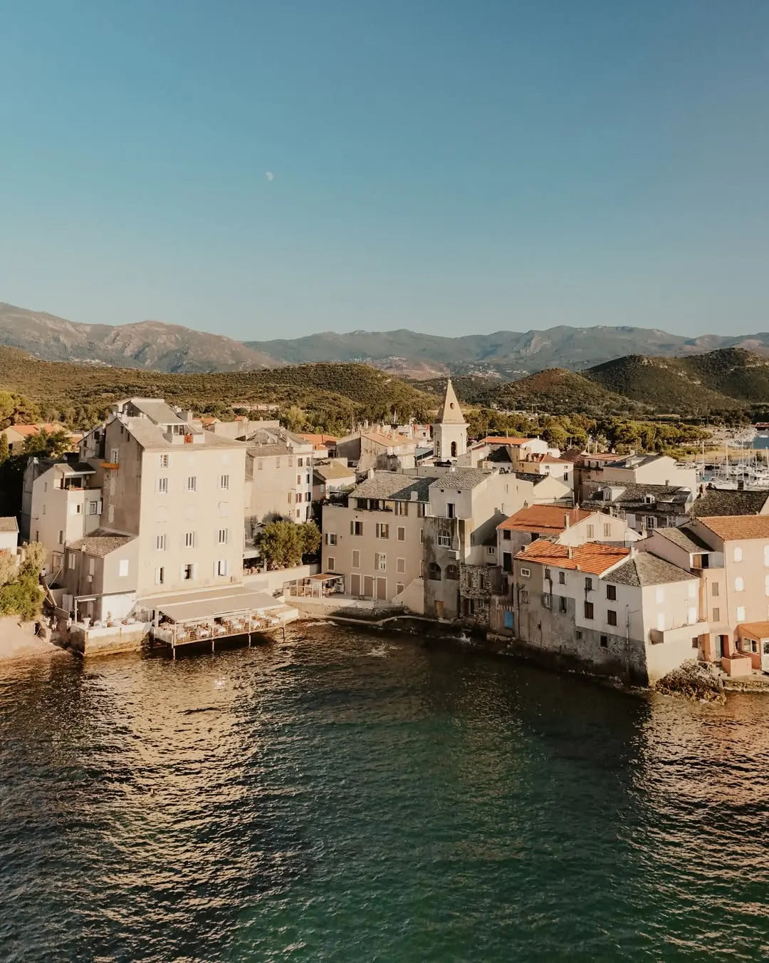 Vue depuis La Vista à Saint-Florent en Corse