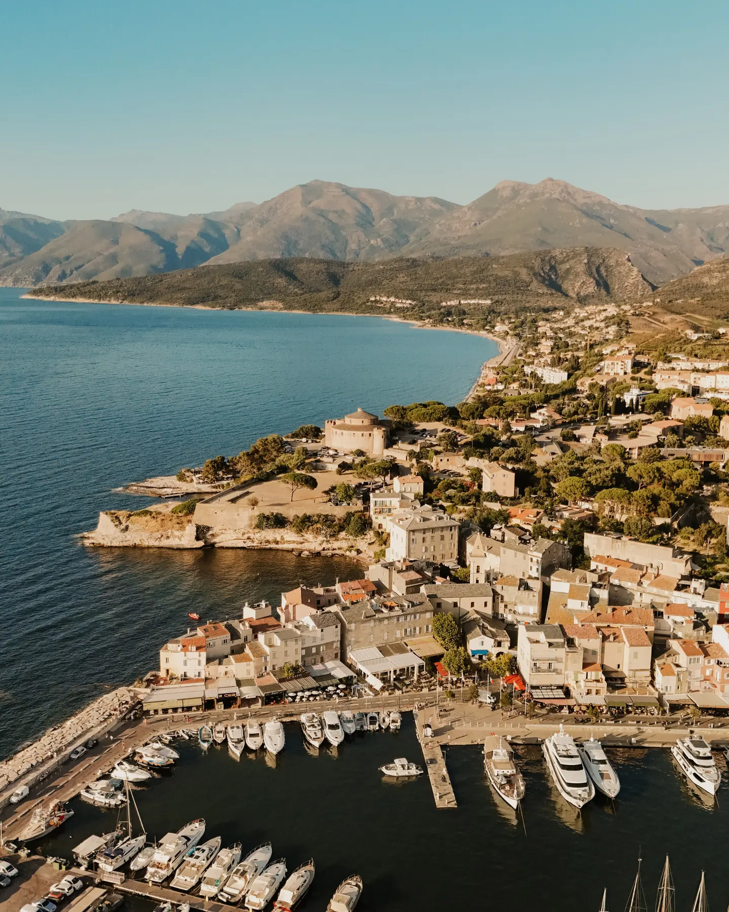 Vue depuis La Vista à Saint-Florent en Corse